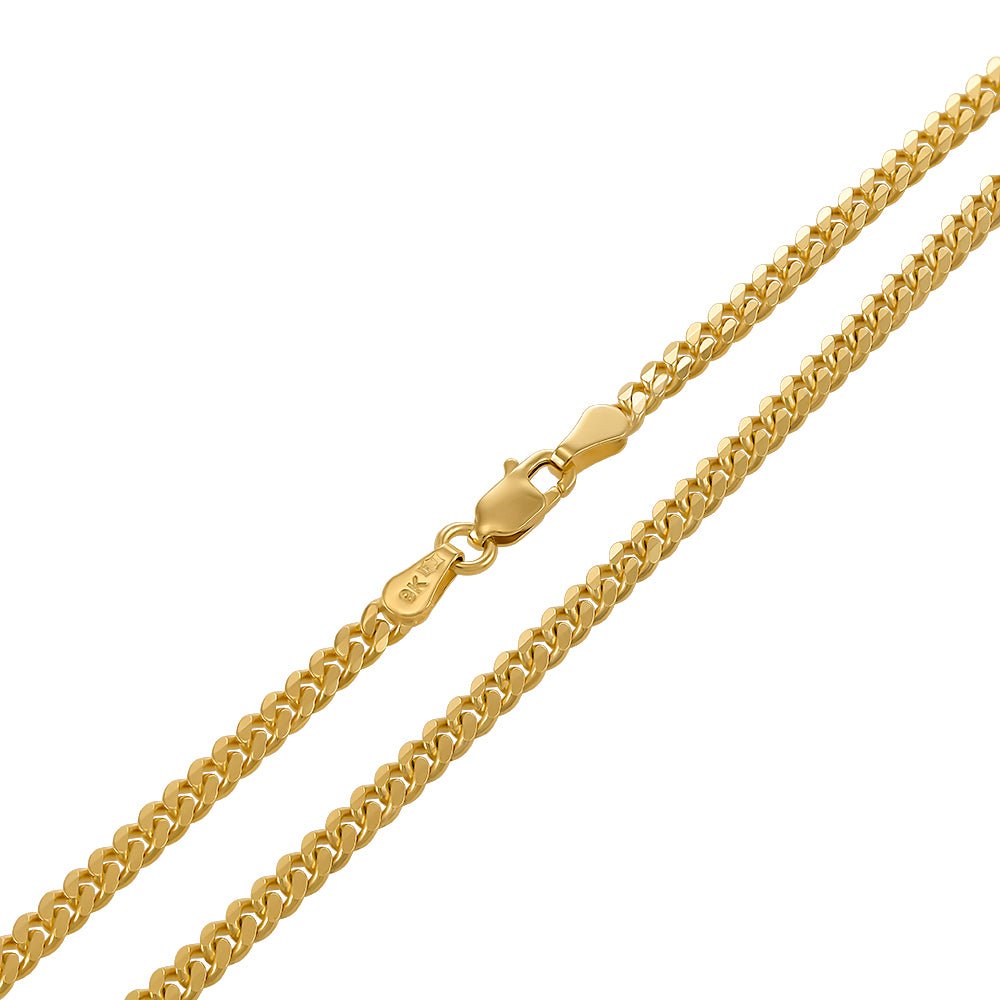 9ct Solid Yellow Gold Curb 4mm CNM01136