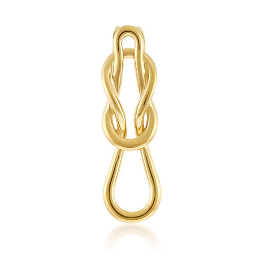 14ct Yellow Gold 1 Micron Plated Sterling Silver Knot Pendant