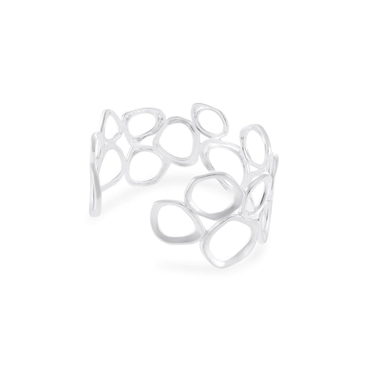 Sterling Silver Pebble Beach Cuff Bracelet