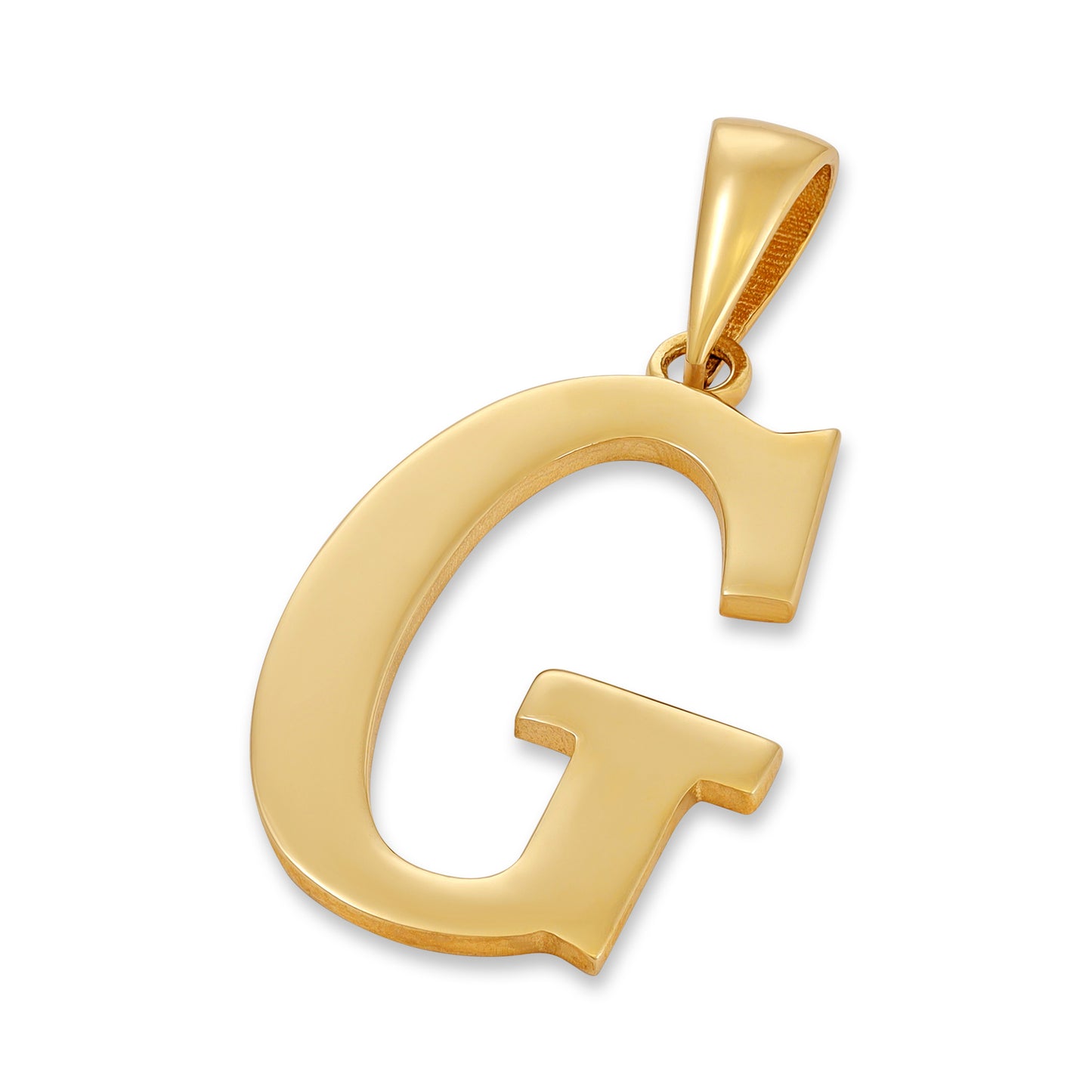 9ct Yellow Gold Initial Letter G Pendant