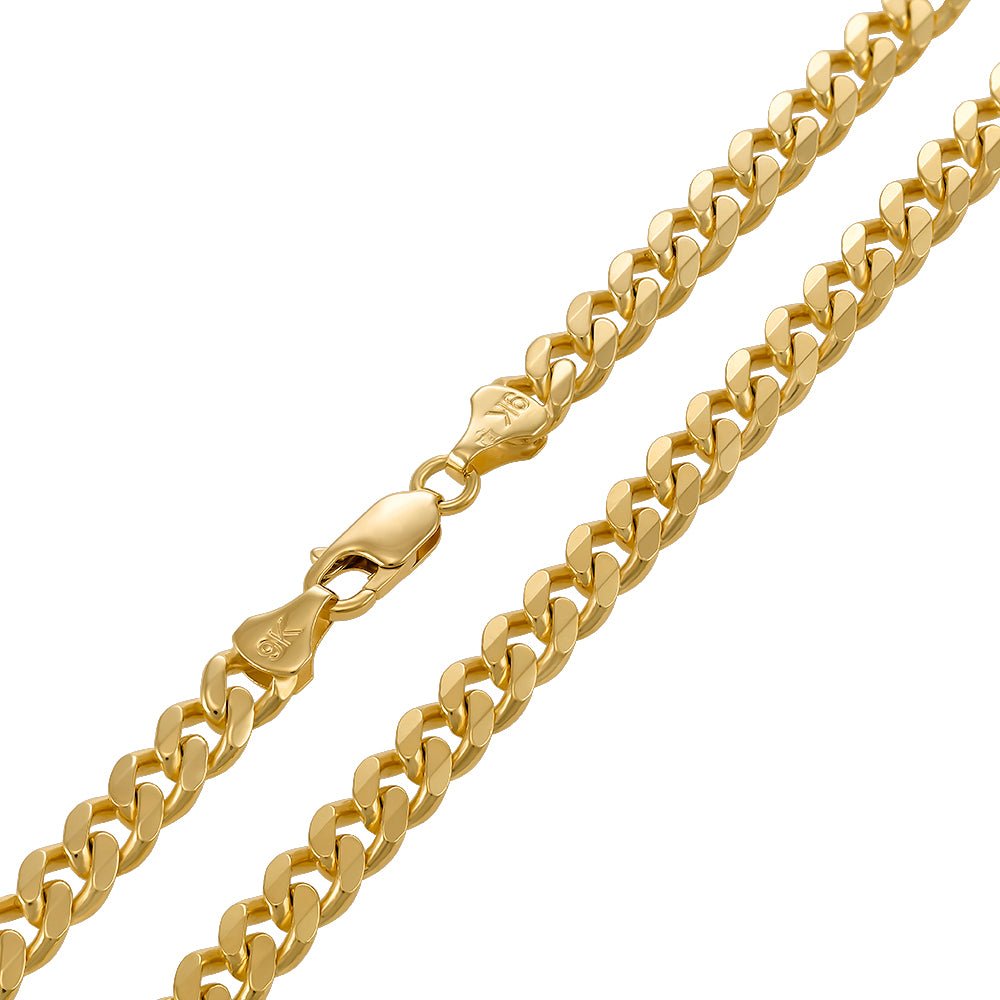 9ct Solid Yellow Gold Curb 6mm CNM01143