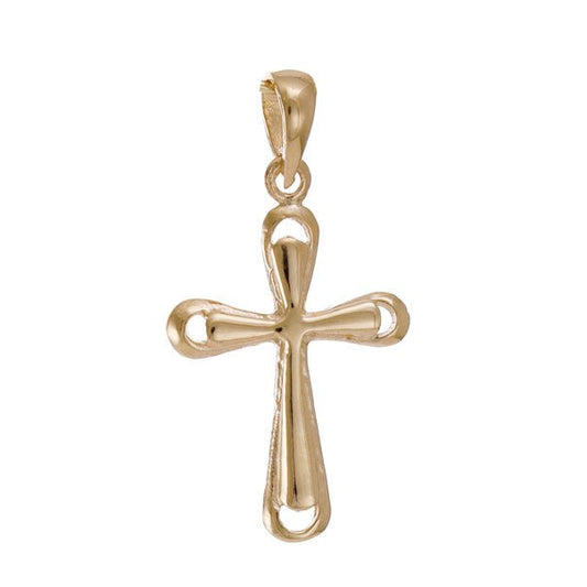 9ct Gold Plain Classic Cross Pendant