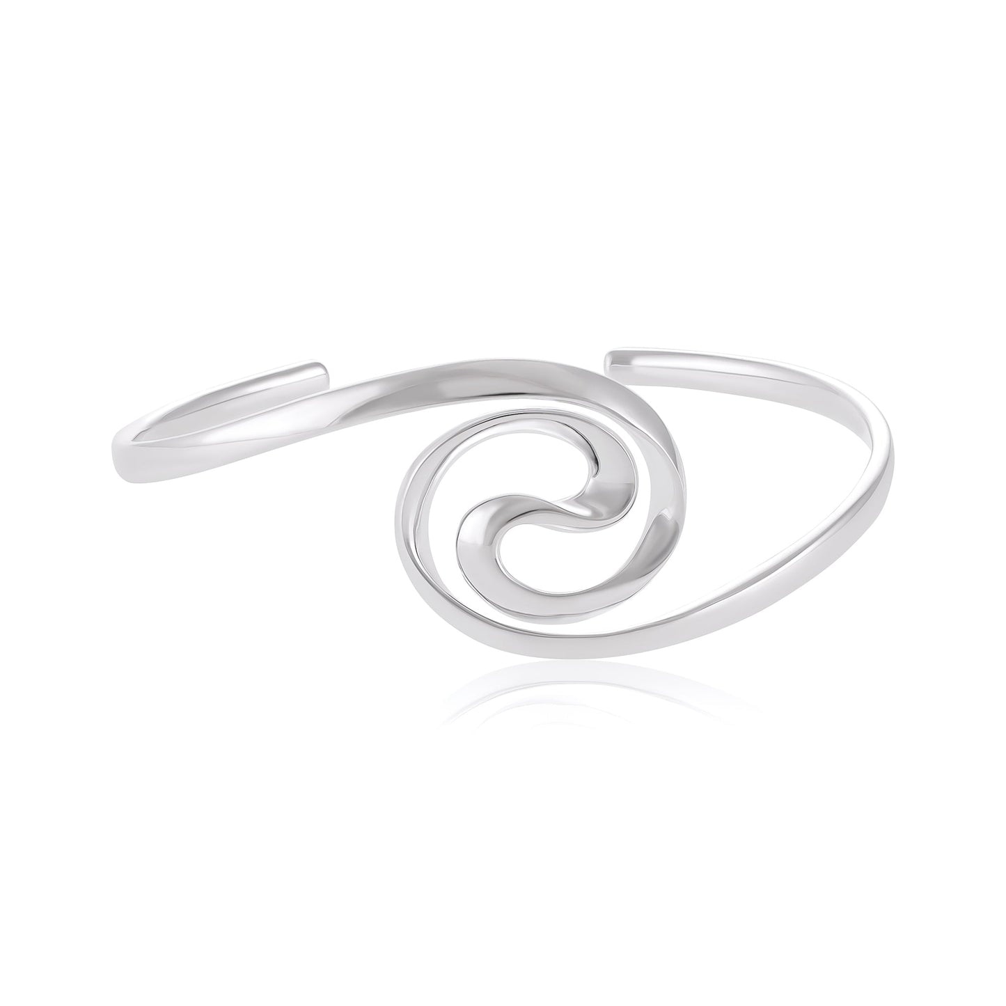 Sterling Silver Swirl Cuff Bracelet