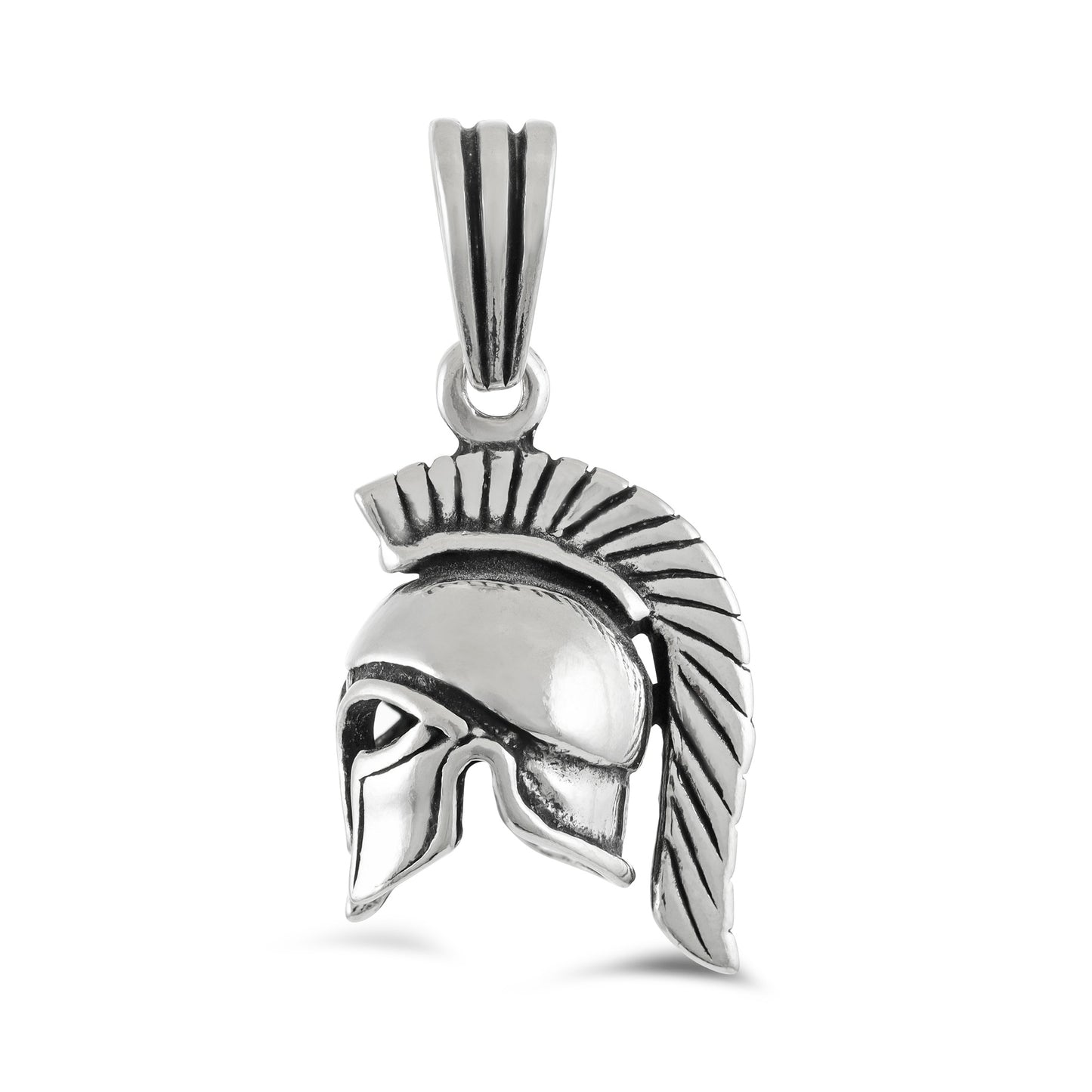 Sterling Silver Spartan Helmet Pendant