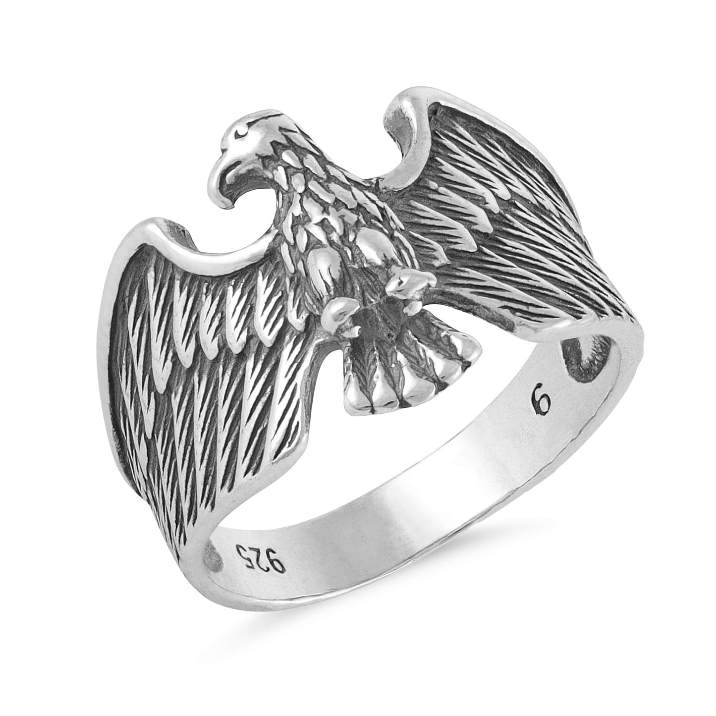 Sterling Silver Eagle Ring