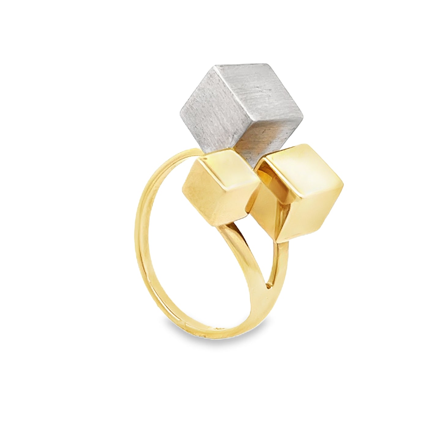 14ct Yellow Gold Classic Geometrical Ring