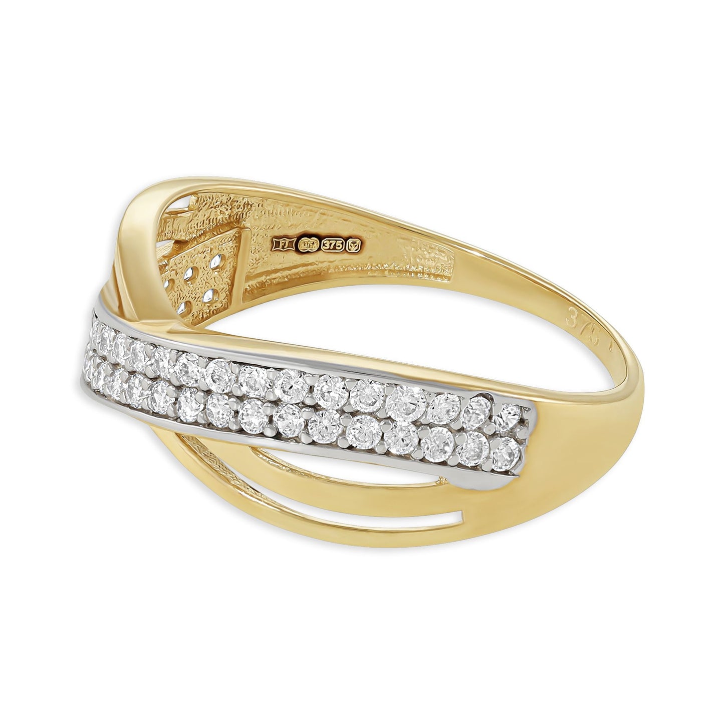 9ct Yellow Gold Cubic Zirconia Ring