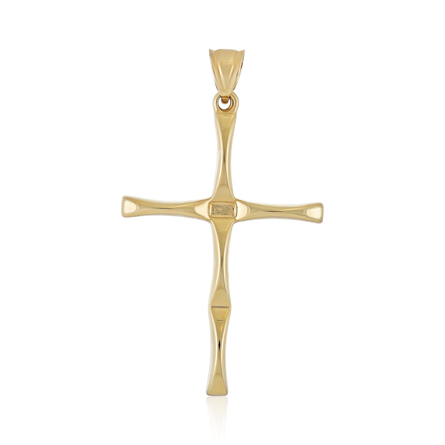 9ct Yellow Gold Unique Shape Cross