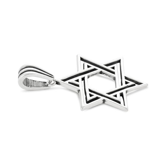 Sterling Silver Star Of David Pendant