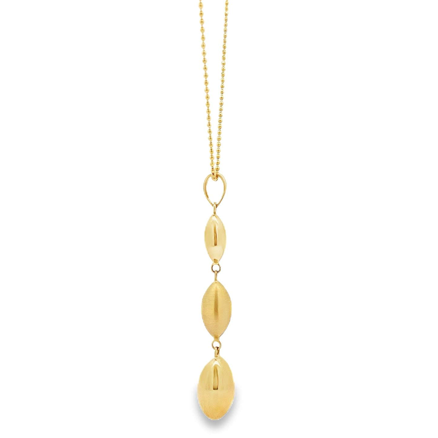 14ct Yellow Gold Tear Drop Fancy Necklace