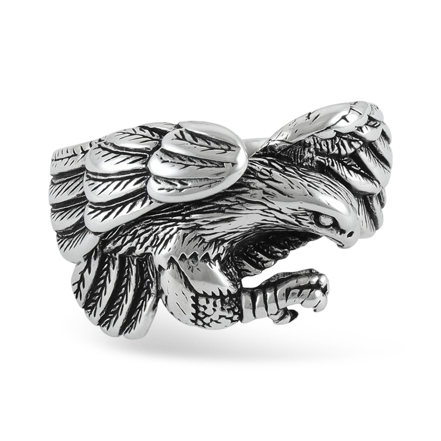 Sterling Silver Eagle Design Ring HGJ004