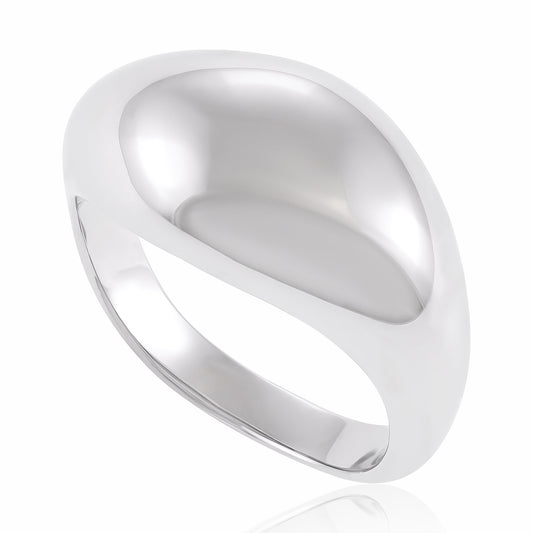 925 Silver With Rhodium Plating Fluid Ring SRN3001