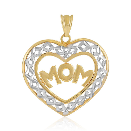 9ct Yellow Gold Mom Pendant