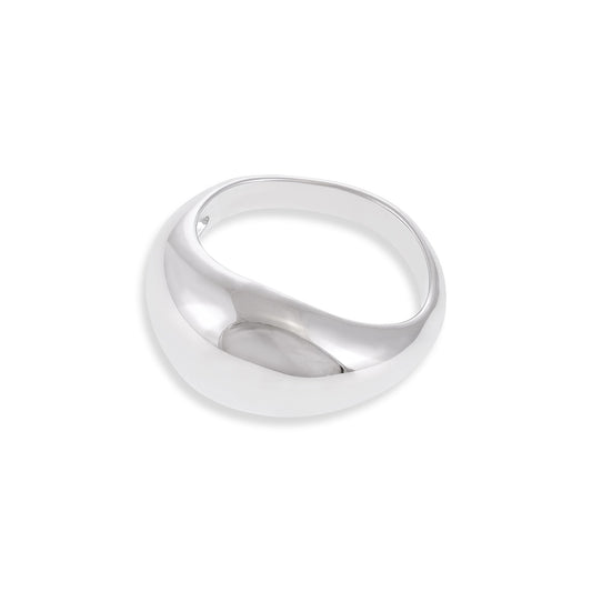 925 Silver With Rhodium Plating Fluid Ring SRN3001