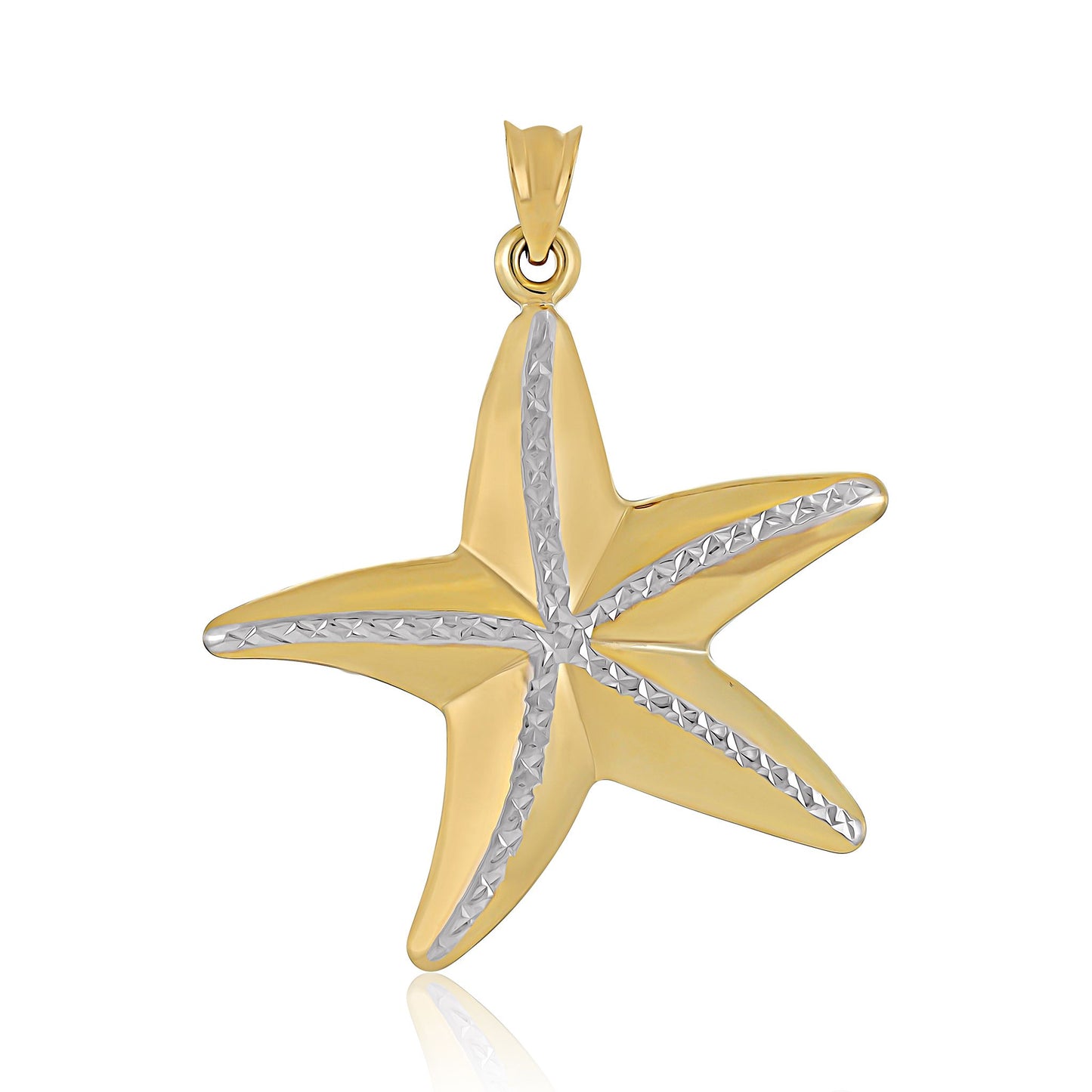 9ct Yellow Gold Starfish Pendant