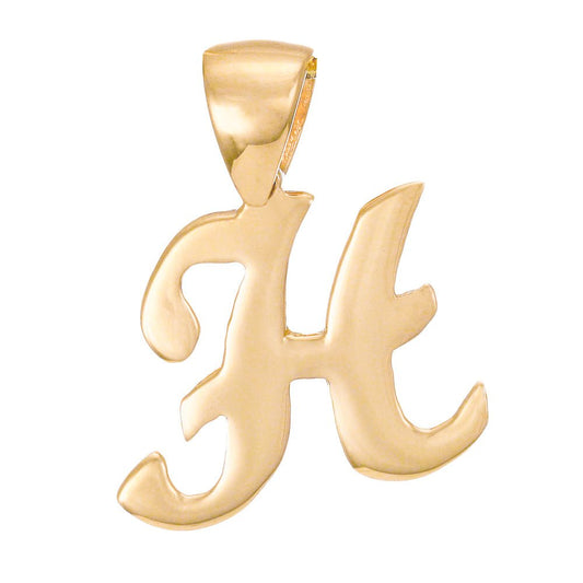 14ct Gold Initial Pendant Letter H