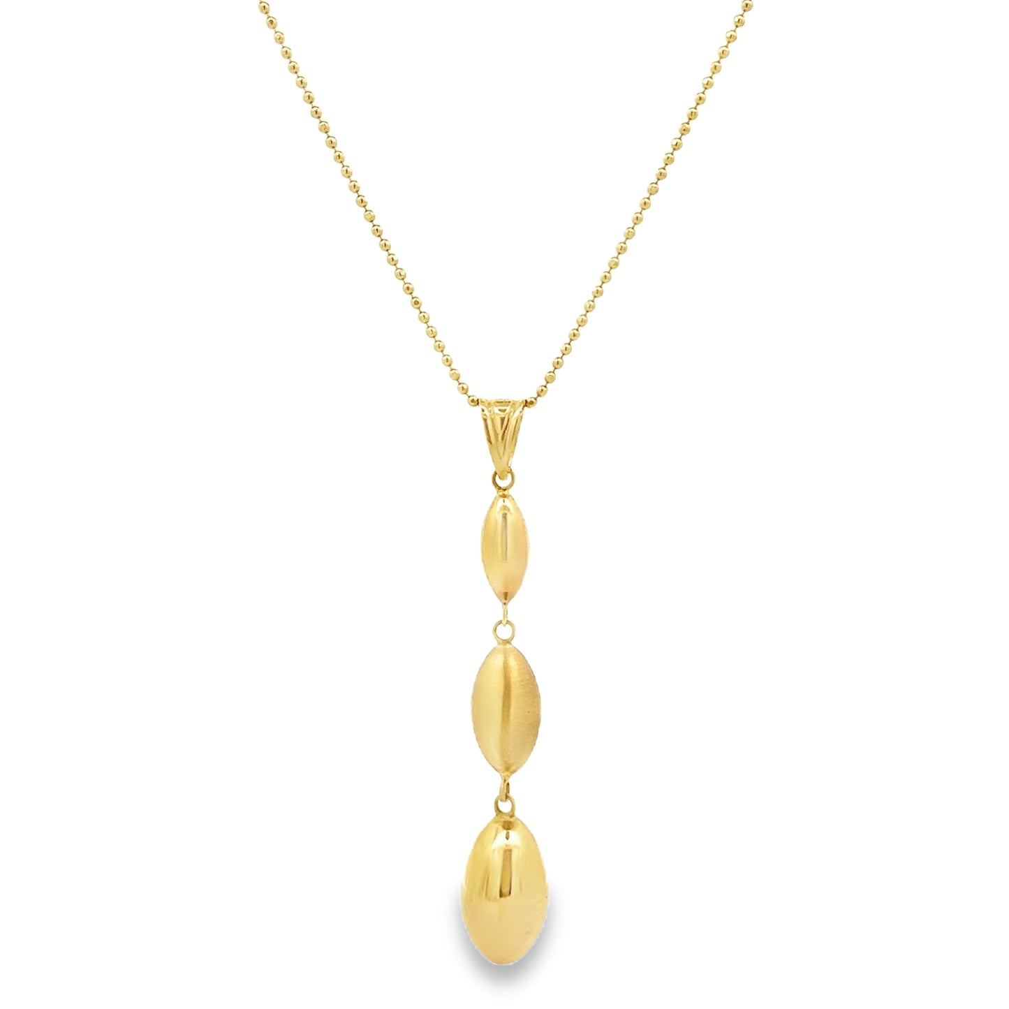 14ct Yellow Gold Tear Drop Fancy Necklace