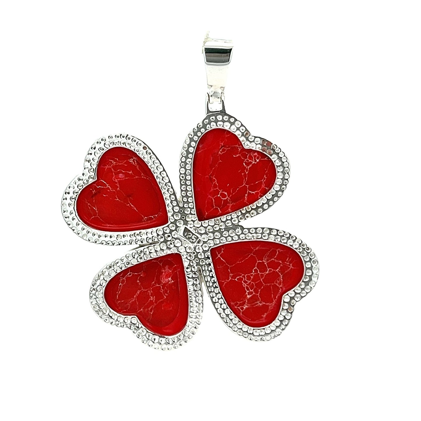 Sterling Silver Four-leaf Clover Pendant SPD4007