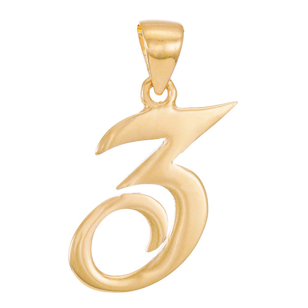 14ct Gold Initial Pendant Letter Z