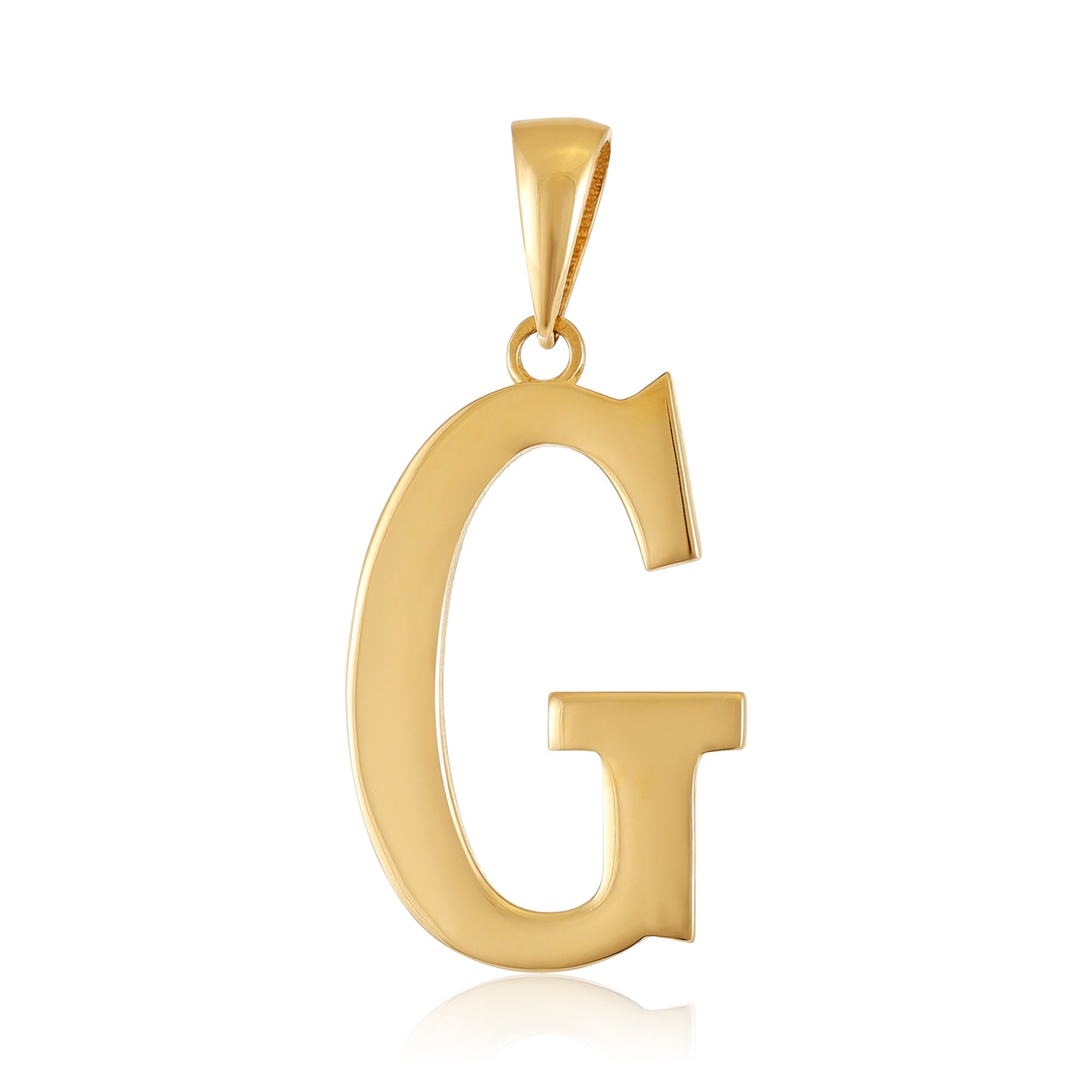 9ct Yellow Gold Initial Letter G Pendant