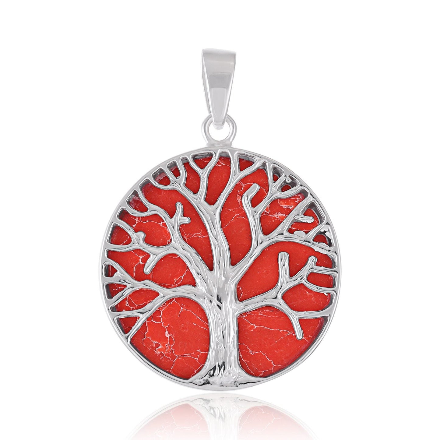 Sterling Silver Abalone Shell Tree Of Life Pendant SPD4043