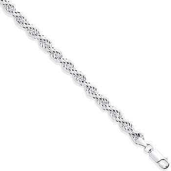 925 Sterling Silver 6.5mm Rope Chain 304269