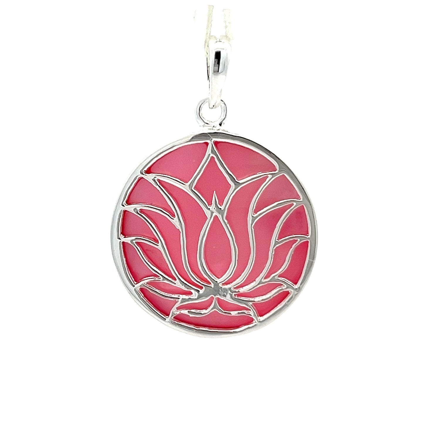 Sterling Silver Lotus Pendant SPD4003