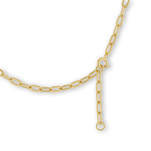 18ct Yellow Gold 1 Micron Plated Pearl Chain Necklace