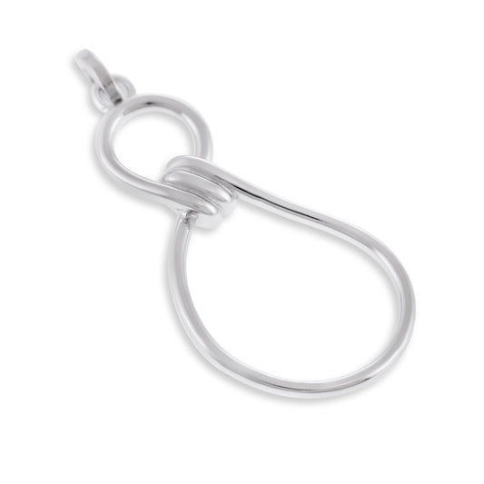 Sterling Silver Rhodium Plated Knot Pendant SPD1005