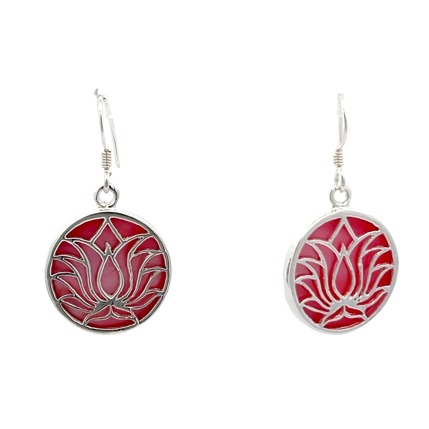 Sterling Silver Lotus Earrings SER4002