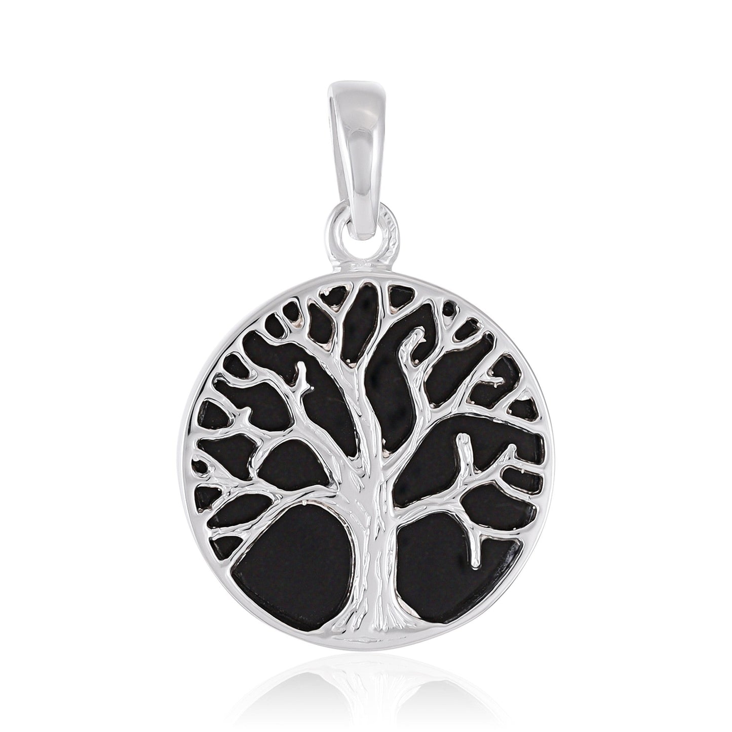 Sterling Silver Abalone Shell Tree Of Life Pendant SPD4044