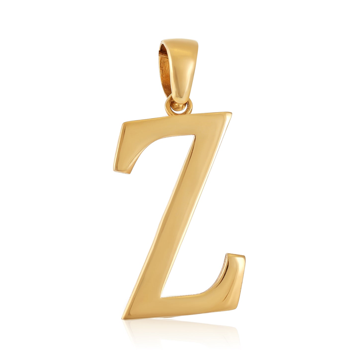 9ct Yellow Gold Initial Letter Z Pendant