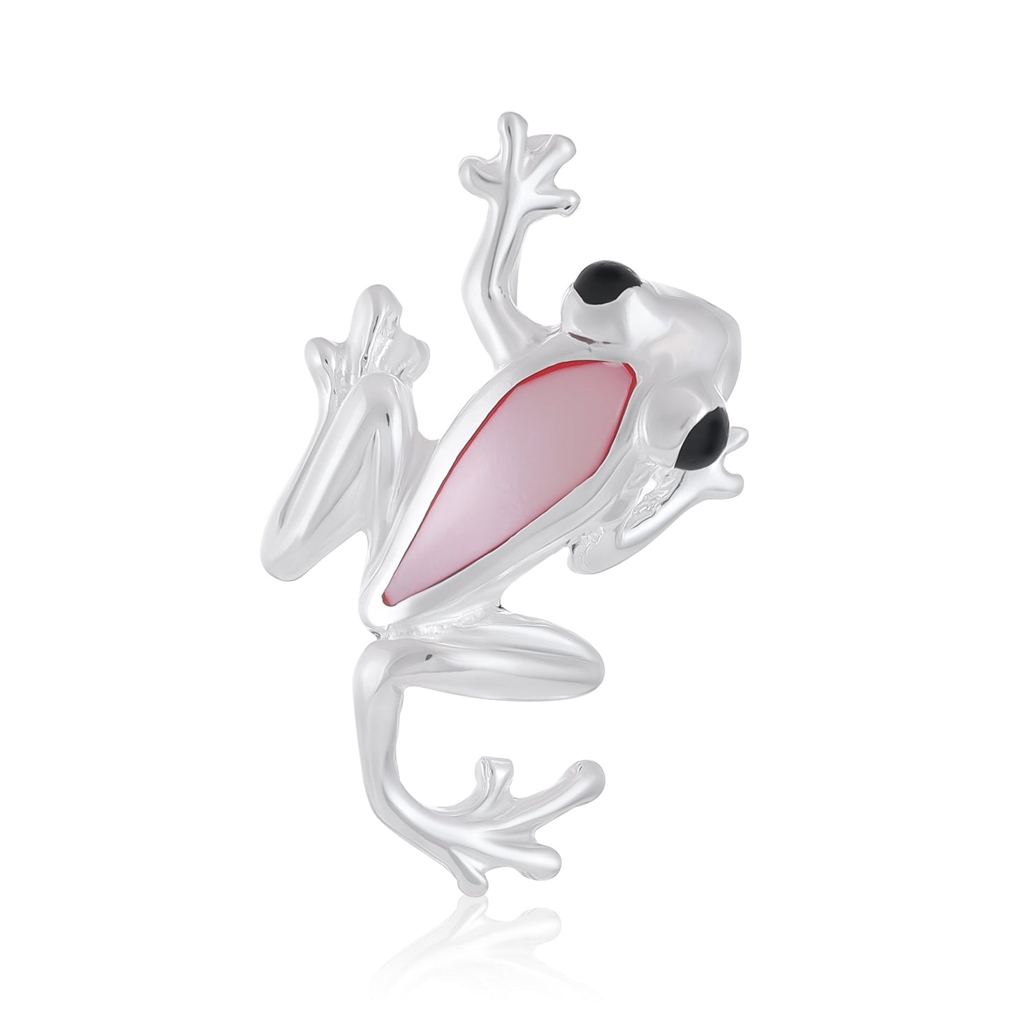 Sterling Silver Abalone Frog Pendant SPD4025