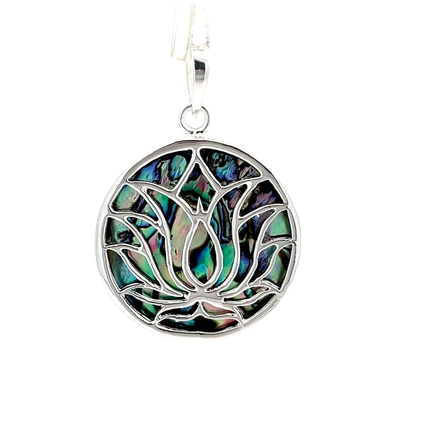 Sterling Silver Lotus Pendant SPD4003