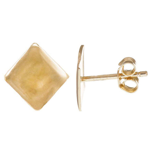 14ct Solid Y Gold Square Stud Earrings ER20112-14Y