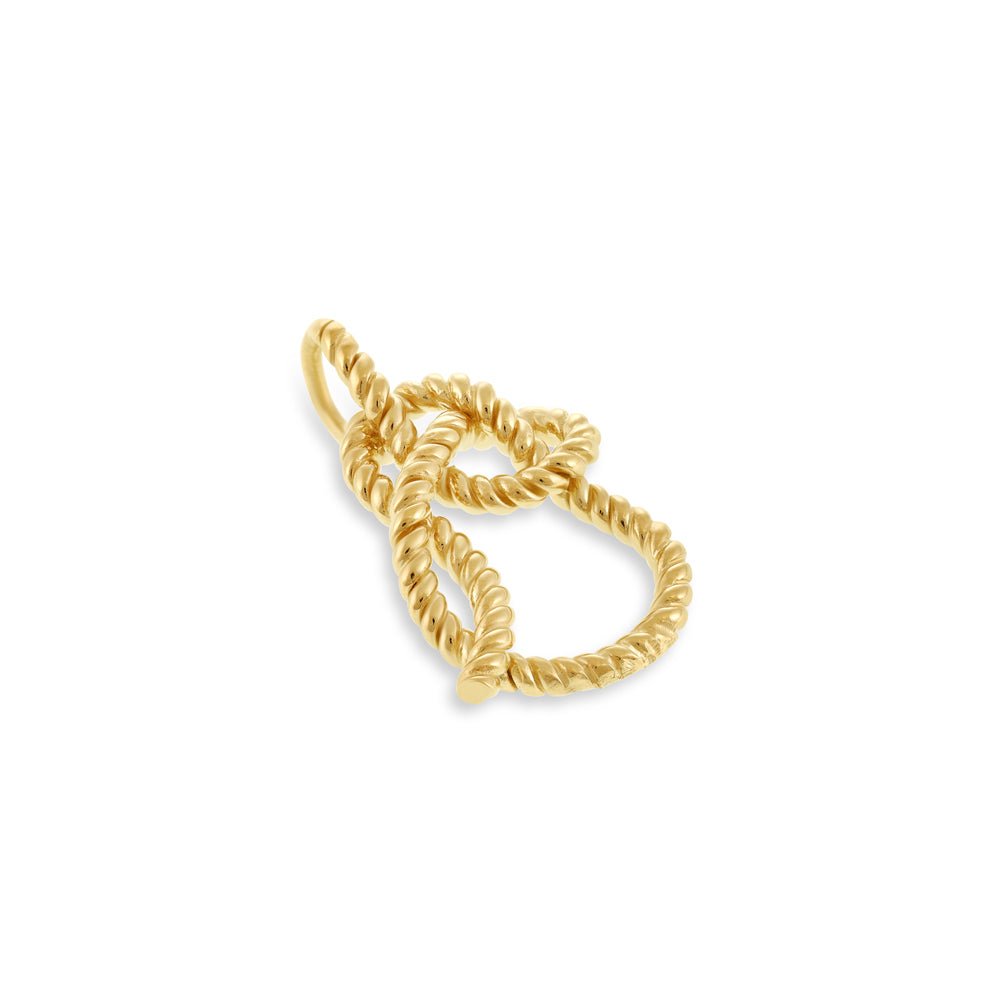 14ct Yellow Gold Plated Sterling Silver Knot Pendant