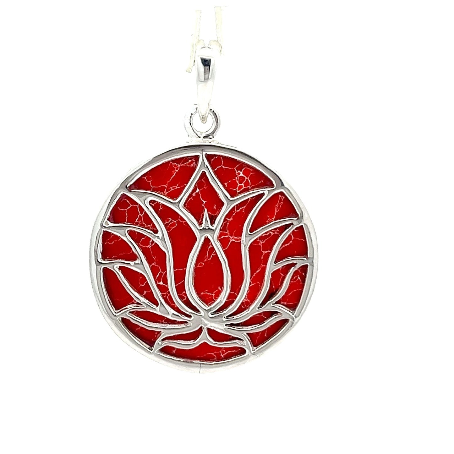 Sterling Silver Lotus Pendant SPD4003