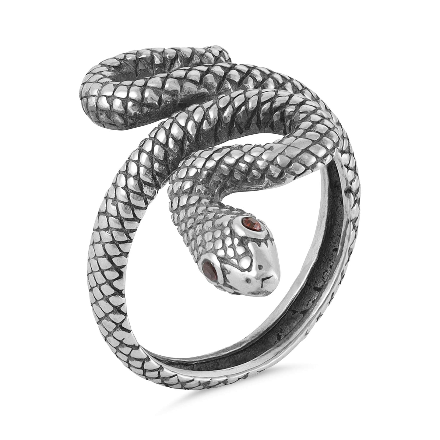 Sterling Silver Snake Detail Ring