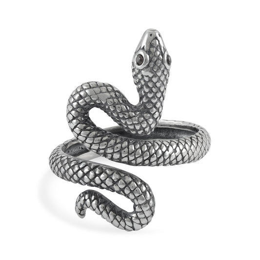 Sterling Silver Snake Ring