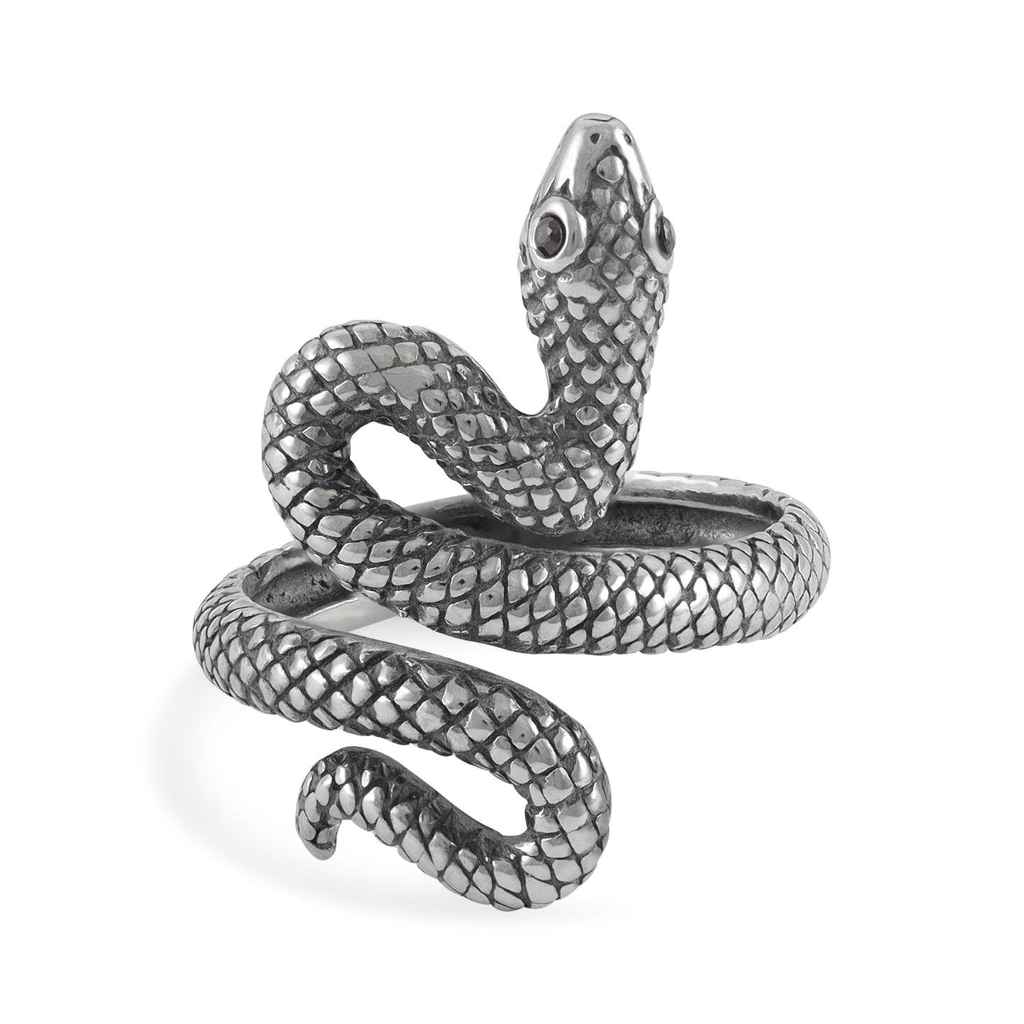 Sterling Silver Snake Detail Ring