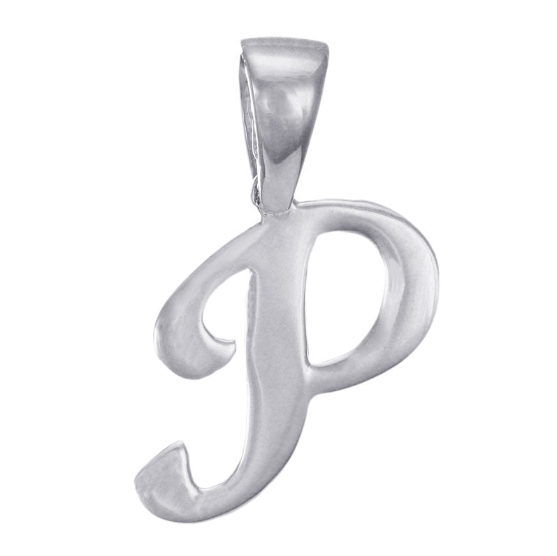 9ct Solid Gold Initial Pendant Letter P - 16mm PD60003-9W-P