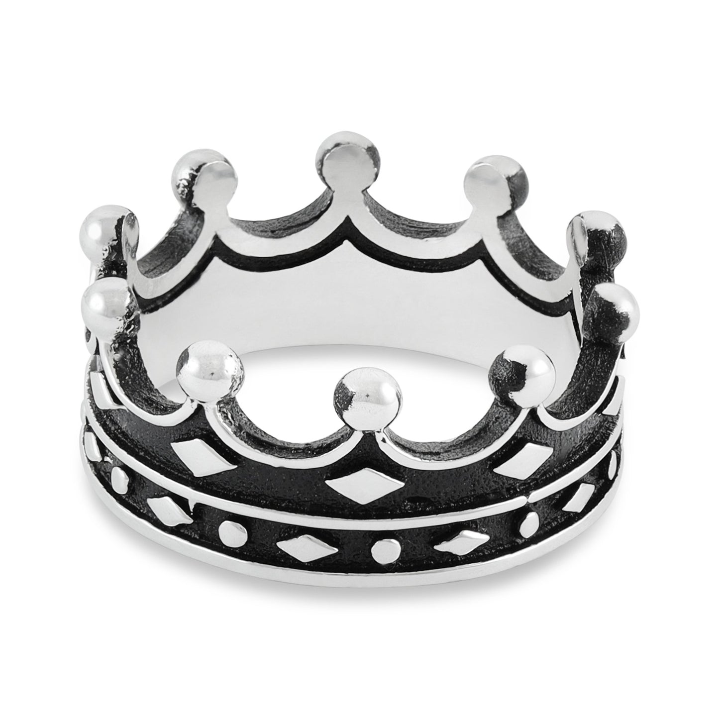 Sterling Silver Crown Ring